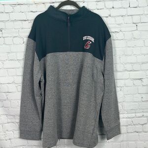 Champion Washington State University WSU Cougars 1/4 zip Large Sweatshirt NWT